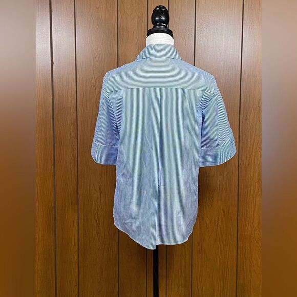 Akris Punto Striped Blouse size 6 - Picture 6 of 9